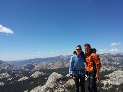 Tyler and I on top of Fairview Dome, Yosemite